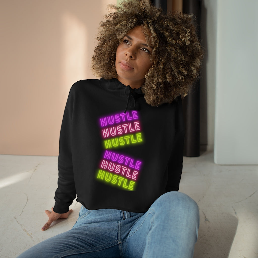 Hustle (Women's Crop Hoodie)