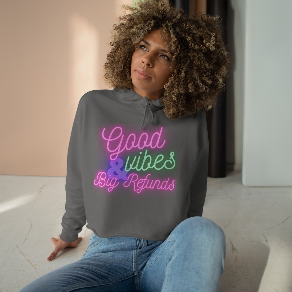 Good VIbes (Women's Crop Hoodie)