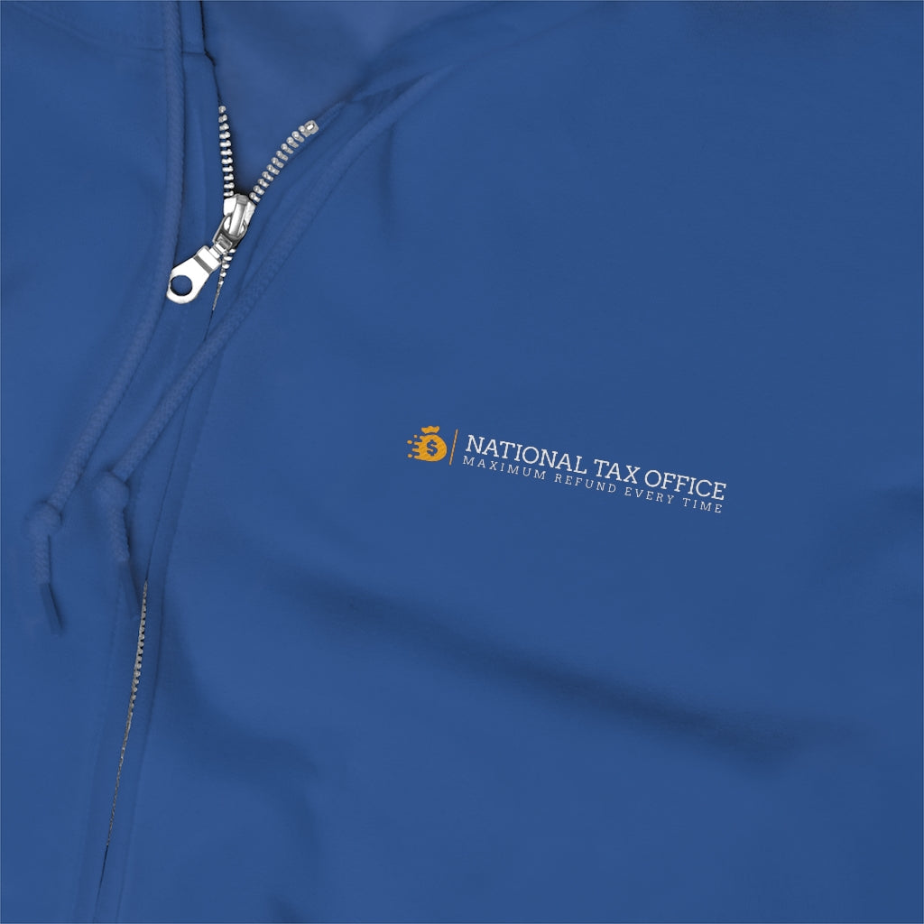 National Tax Office Logo Embroidered Zip Up Hoodie