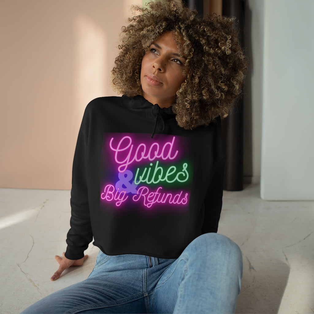 Good VIbes (Women's Crop Hoodie)