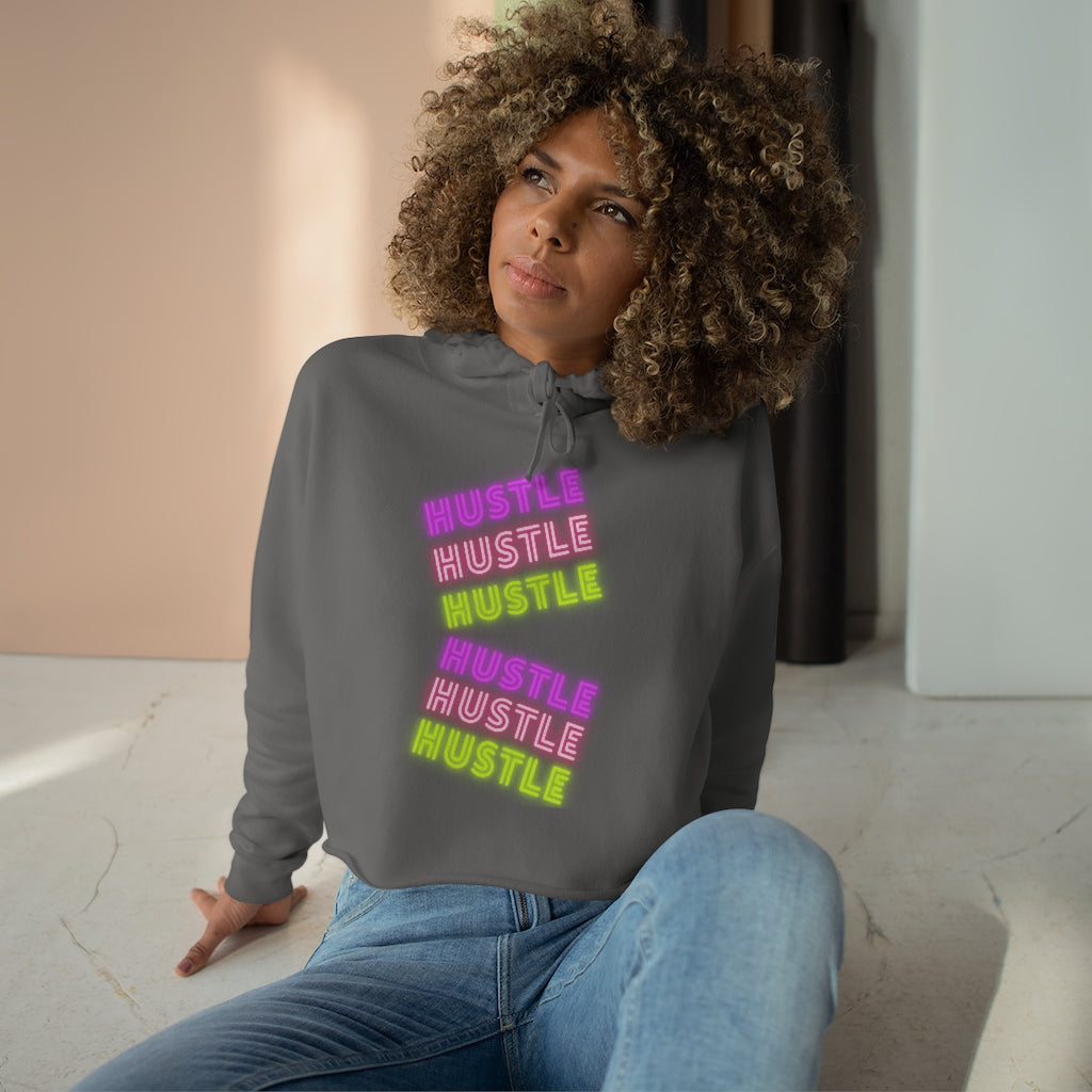 Hustle (Women's Crop Hoodie)