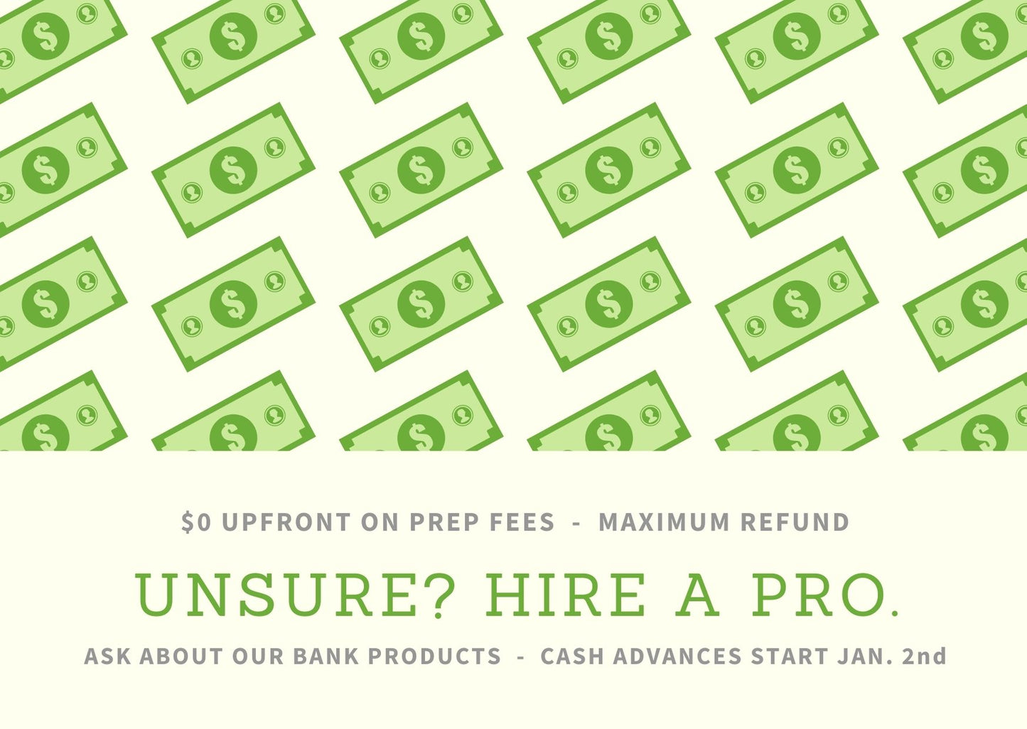 HIRE A TAX PRO (FACEBOOK POST)