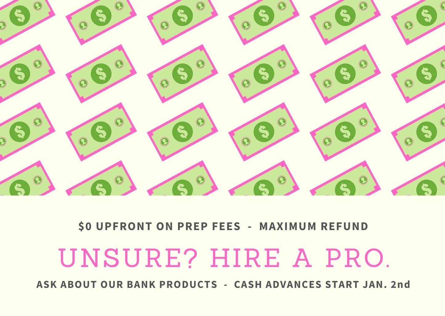 HIRE A TAX PRO (FACEBOOK POST)