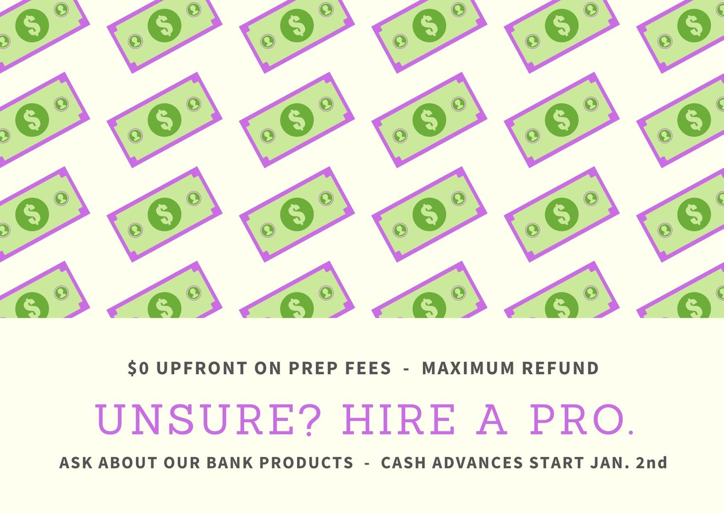 HIRE A TAX PRO (FACEBOOK POST)