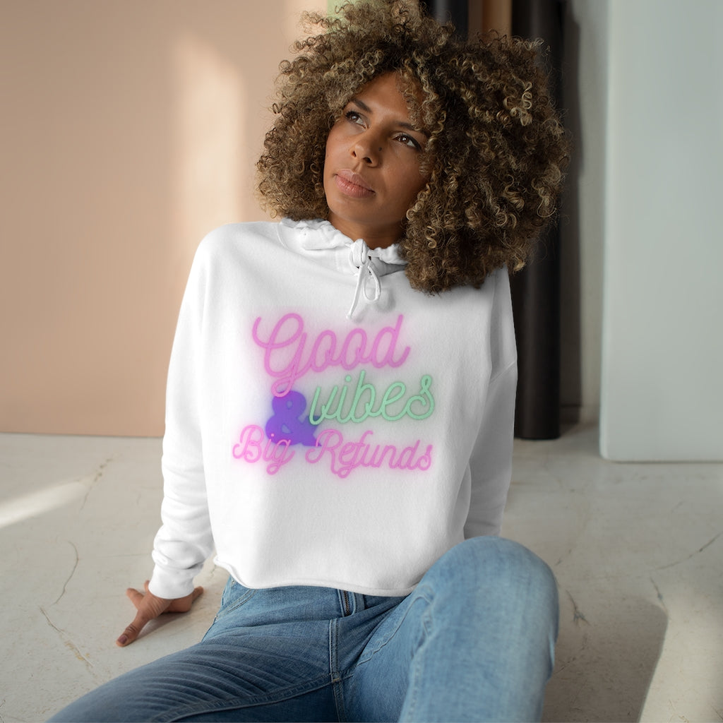 Good VIbes (Women's Crop Hoodie)