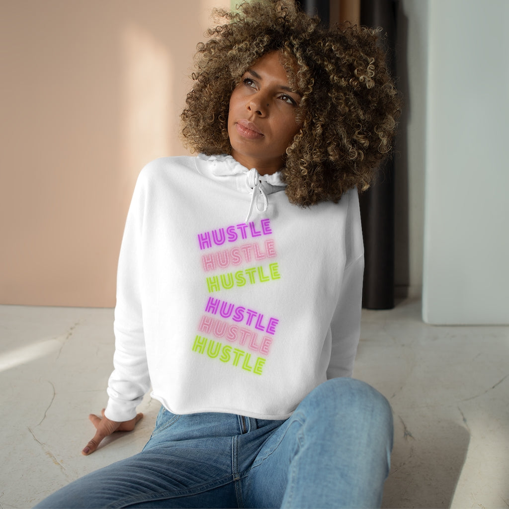 Hustle (Women's Crop Hoodie)