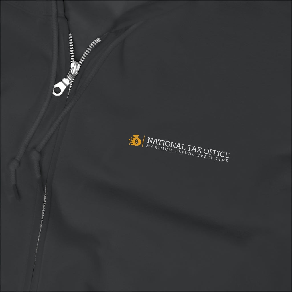 National Tax Office Logo Embroidered Zip Up Hoodie